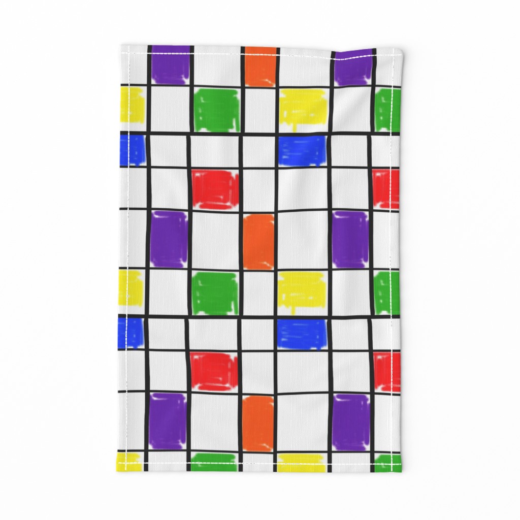 Mondrian with a Twist - Shabby Chic (large)