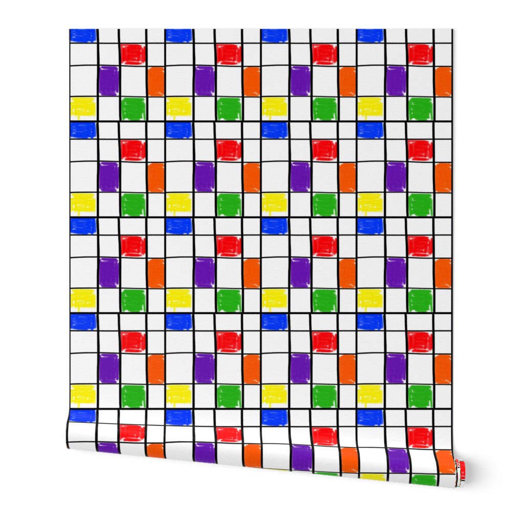 Mondrian with a Twist - Shabby Chic (large)