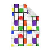 Mondrian with a Twist - Shabby Chic (large)