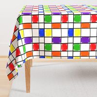 Mondrian with a Twist - Shabby Chic (large)