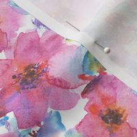 'Effie' in pink • watercolor flowers