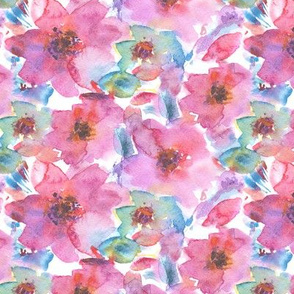 'Effie' in pink • watercolor flowers