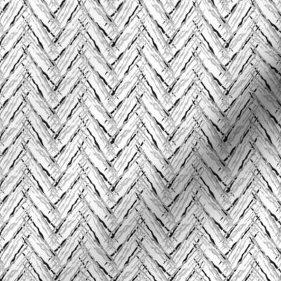 herringbone silver threads