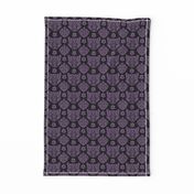 Purple Cat Damask 