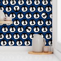 Penguin Animal Print  - Blue