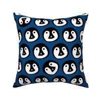 Medium Blue Penguin Animal Print