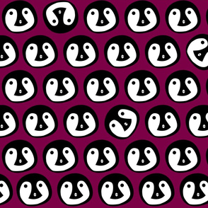 Pink Penguin Animal Print