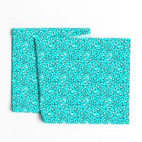 Ocean Blue and Blue Green Leopard Spot Pattern