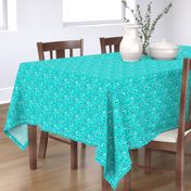 Ocean Blue and Blue Green Leopard Spot Pattern