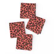 Living Color Color of the Year in Coral Beige and Black Leopard Spots