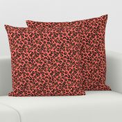 Living Color Color of the Year in Coral Beige and Black Leopard Spots