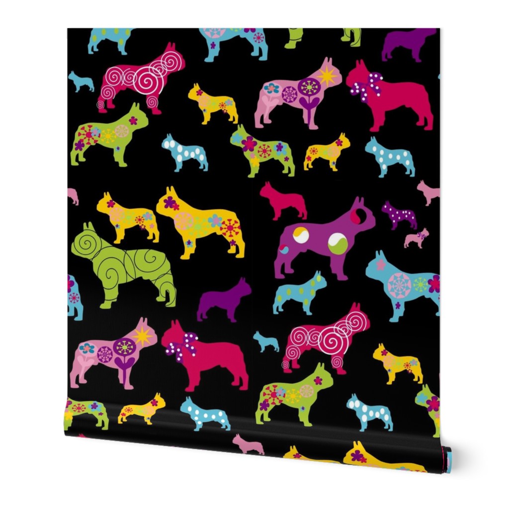 french bulldog fabric