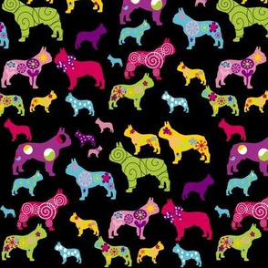 french bulldog fabric