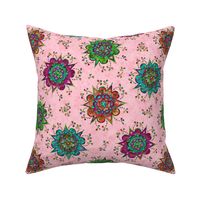 Flower Mandala Pattern soft pink