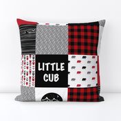 Little Cub - Woodland Patchwork Quilt Top || Buffalo Plaid - WWCQ2