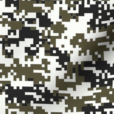 digi camo white/Army Green/Black