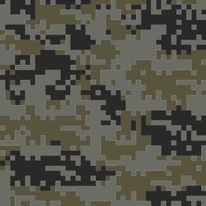 Digital Camo Army Green/Gray/Black