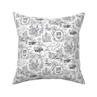 Country Living Toile Gray