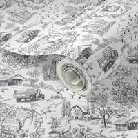 Country Living Toile Gray