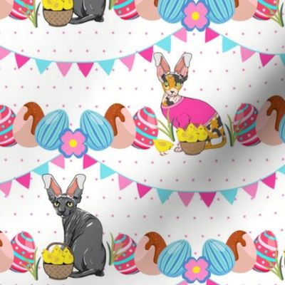 Easter Eggs & Sphynx Cats