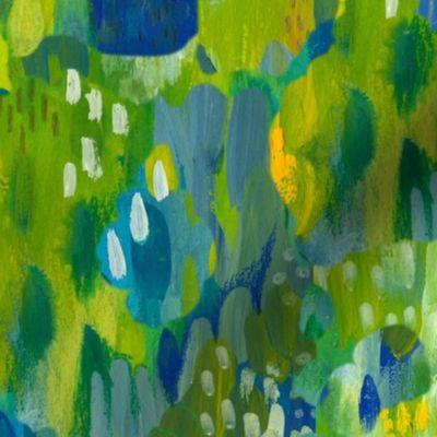 Abstract Yellow Green Blue