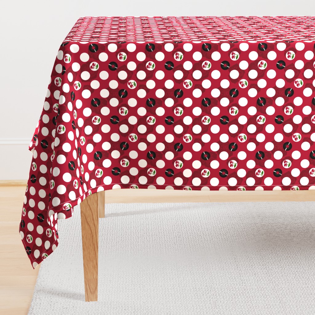 Rockabilly Vinyl Polka Dots