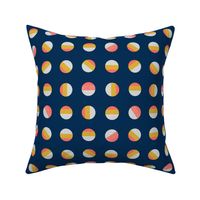 Striped dots-navy