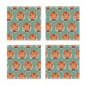 Timothy the Tiger on teal (small)