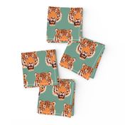 Timothy the Tiger on teal (small)