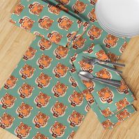 Timothy the Tiger on teal (small)