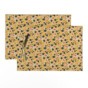 Feed Sack Daisies Yellow