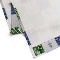 Sea Turtle//Sailboat - Wholecloth Cheater Quilt