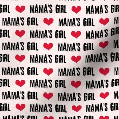Mama's Girl - valentines day fabric - pink - C19BS