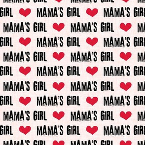 Mama's Girl - valentines day fabric - pink - C19BS