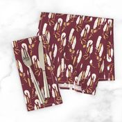 Ink Quills and Parchment Pieces, Maroon