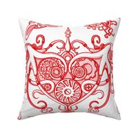 OCTOPUS in Love white red