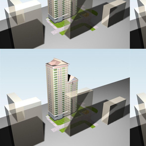 Architectural projects, 3d models of buildings