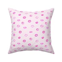 Before the kiss • watercolor lips romantic pattern