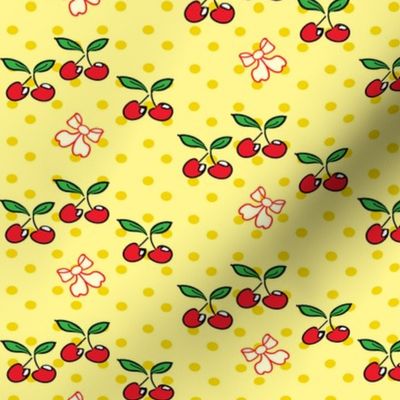 ROCKABILLY CHERRIES AND BOWS