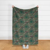 ★ KRAKEN ' ROLL ★ Green - Jumbo Scale / Collection : Kraken ' Roll – Steampunk Octopus Print