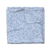 Retro Damask Mid Century Light Blue