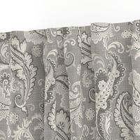 Elegant Paisley Neutral Soft Greys Taupe