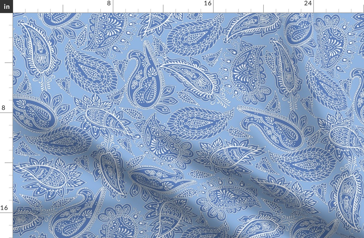 Paisley Bandana Blue