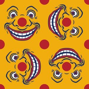 Vintage Toy Ferris Wheel Clown Face