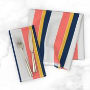 Nautical Stripes lving coral