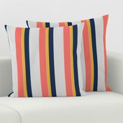 Nautical Stripes lving coral