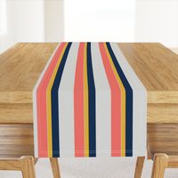 Nautical Stripes lving coral