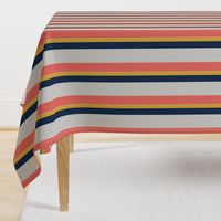 Nautical Stripes lving coral