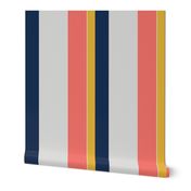 Nautical Stripes lving coral