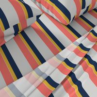 Nautical Stripes lving coral